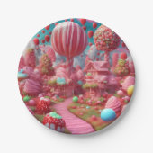 Assiettes En Carton terrain de bonbons A Plaques de papier (Devant)
