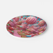 Assiettes En Carton terrain de bonbons A Plaques de papier (Angle)