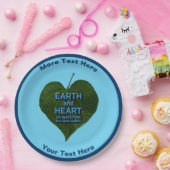 Assiettes En Carton Terre - Anagram du coeur (Fête)