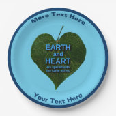 Assiettes En Carton Terre - Anagram du coeur (Devant)