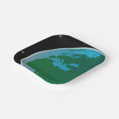 Assiettes En Carton Terre de l'espace (Angulaire)