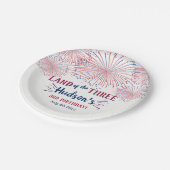 Assiettes En Carton Terre Des Trois ! 4 juillet 3ème anniversaire (Angle)