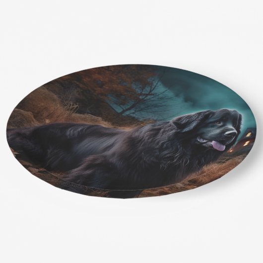 Assiettes En Carton Terre-Neuve Halloween (Angle)