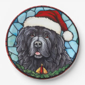 Assiettes En Carton Terre-Neuve Verre tâté Noël (Devant)