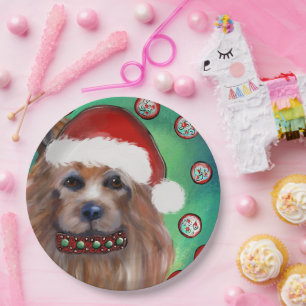 ASSIETTES EN CARTON TERRIER AUSTRALIEN