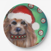 ASSIETTES EN CARTON TERRIER AUSTRALIEN (Devant)