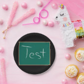 Assiettes En Carton Test Chalkboard School (Fête)