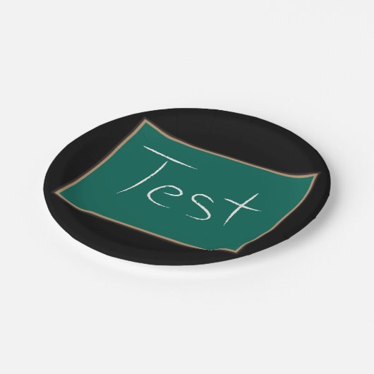 Assiettes En Carton Test Chalkboard School (Angle)
