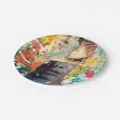 Assiettes En Carton Tête de collage (Angle)