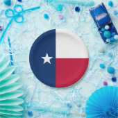Assiettes En Carton Texan Flag, Flag of Texas (Fête)
