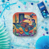 Assiettes En Carton Texas BBQ Party 2 (Fête)