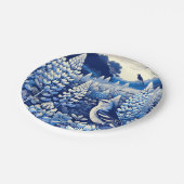 Assiettes En Carton Texas Bluebonnets et Northern Mockingbird Texan (Angle)