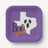 Assiettes En Carton Texas Boo Y'all Halloween (Recto)