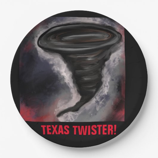 ASSIETTES EN CARTON TEXAS TWISTER (Devant)