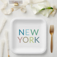 Texte coloré de New York
