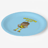 Assiettes En Carton Texte de coupe de soccer (Angle)