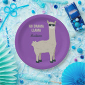 Assiettes En Carton Texte fait sur commande de lama frais et plaques à (Fête)