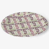 Assiettes En Carton Texte fluide (Angle)