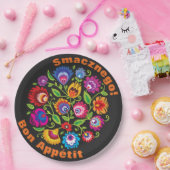 Assiettes En Carton Texte personnalisé Composition du folklore polonai (Fête)