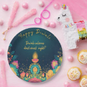 Assiettes En Carton Texte personnalisé, Happy Diwali (Fête)