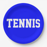 Texte TENNIS Blanc Athlétique Bleu Royal Amusant C