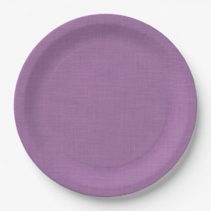 Assiettes En Carton Texturé agréable lilas.