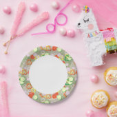 Assiettes En Carton Texture Avec Tranches De Légumes (Fête)