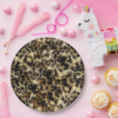 Assiettes En Carton Texture de conception de l'esprit de fourrure (Fête)