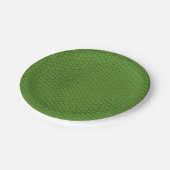 Assiettes En Carton Texture de la peau de serpent vert (Angle)