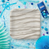 Assiettes En Carton Texture d'ivoire abstrait (Fête)