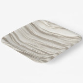 Assiettes En Carton Texture d'ivoire abstrait (Angulaire)