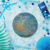 Assiettes En Carton texture d'or Abstraite grunge (Fête)