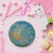 Assiettes En Carton texture d'or Abstraite grunge (Fête)