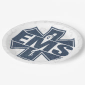 Assiettes En Carton Texture EMS Denim (Angle)