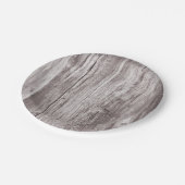 Assiettes En Carton Texture en bois Patiné rustique (Angle)