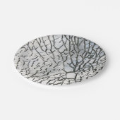 Assiettes En Carton Texture en verre brisée (Angle)