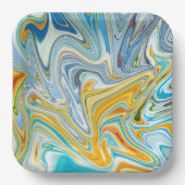 Assiettes En Carton Texture liquéfiée (Recto)