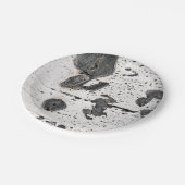 Assiettes En Carton Texture naturelle Blanc Quaking Aspen Bark Photo (Angle)