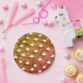 Assiettes En Carton Texture plante Plaques de papier photo (Fête)