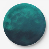 Assiettes En Carton Texture verte en verre dépoli (Devant)