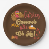 Assiettes En Carton Thankgiving Turkey Casserole Pie Oh My (Devant)