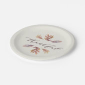 Assiettes En Carton Thanksgiving (Angle)