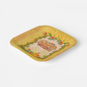 Assiettes En Carton Thanksgiving Automne Automne Maple Feuilles et cit (Angulaire)