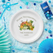 Assiettes En Carton Thanksgiving automne Citrouilles d'automne personn (Fête)