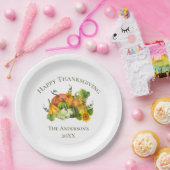Assiettes En Carton Thanksgiving automne Citrouilles d'automne personn (Fête)