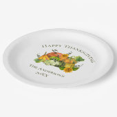 Assiettes En Carton Thanksgiving automne Citrouilles d'automne personn (Angle)