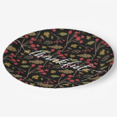 Assiettes En Carton Thanksgiving Automne Feuilles Thanksgiving Script (Angle)