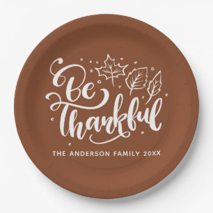 Assiettes En Carton Thanksgiving Be Thanksgiving Script Harvest Brown