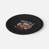 Assiettes En Carton Thanksgiving Chat Funny Fake Chat Meow Thanksgivin (Angle)