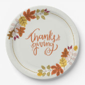 Assiettes En Carton Thanksgiving Day Bowles for Family (Devant)